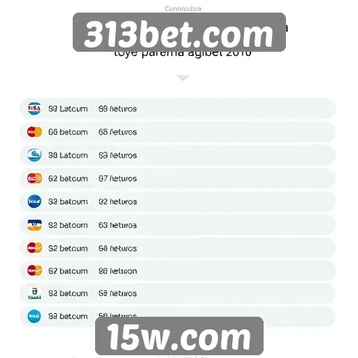 Métodos de pagamento aceitos no 313bet.com